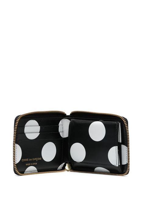portafoglio lucido classic line unisex nero in pelle COMME DES GARÇONS WALLET | SA7100GP2